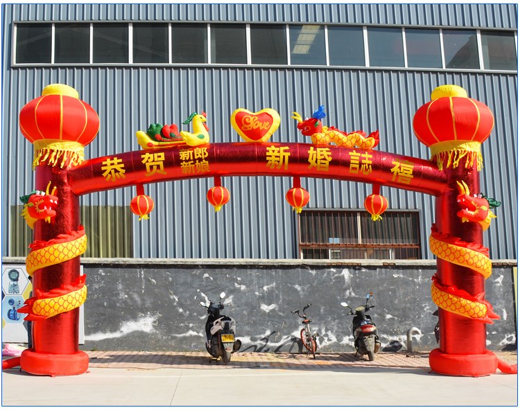 安庆开业活动灯笼柱拱门